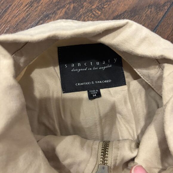 Sanctuary size Medium Neutral Lyocell Soft Lightweight Fall Time Jacket - Picture 3 of 6